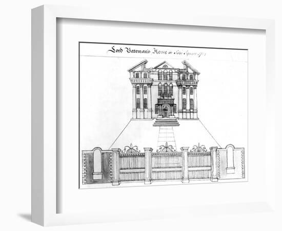 Lord Bateman's House in Soho Square, 1764-Haynes King-Framed Giclee Print