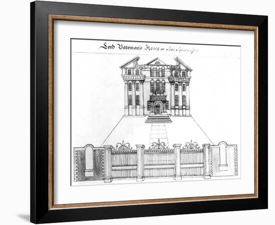 Lord Bateman's House in Soho Square, 1764-Haynes King-Framed Giclee Print