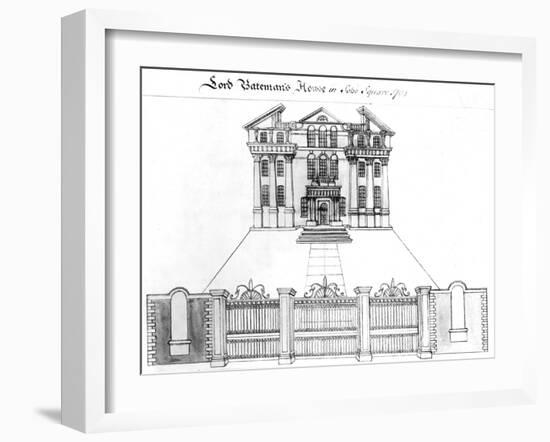 Lord Bateman's House in Soho Square, 1764-Haynes King-Framed Giclee Print