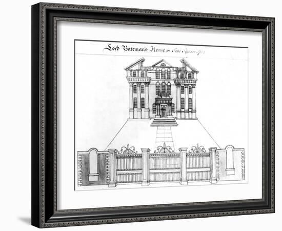 Lord Bateman's House in Soho Square, 1764-Haynes King-Framed Giclee Print