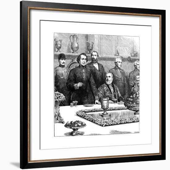 Lord Beaconsfield at a Banquet in the Guildhall, Late 19th Century-Swain-Framed Giclee Print