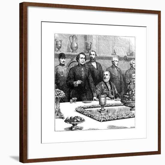 Lord Beaconsfield at a Banquet in the Guildhall, Late 19th Century-Swain-Framed Giclee Print