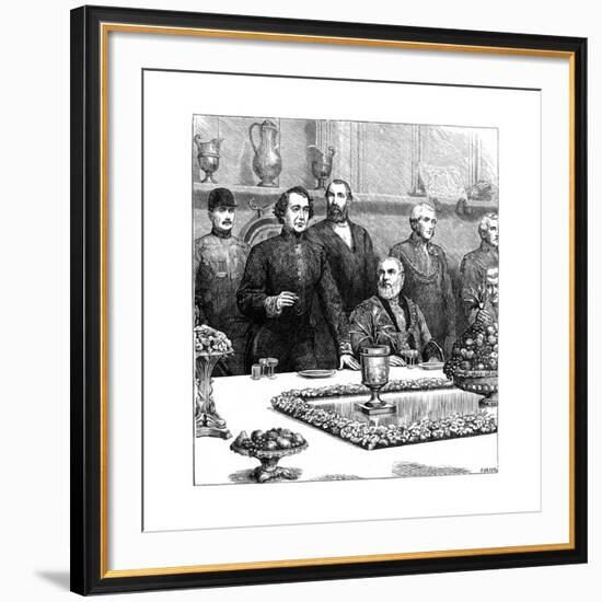 Lord Beaconsfield at a Banquet in the Guildhall, Late 19th Century-Swain-Framed Giclee Print