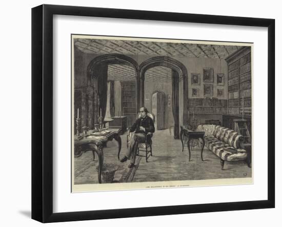 Lord Beaconsfield in His Library at Hughenden-Frank Dadd-Framed Giclee Print