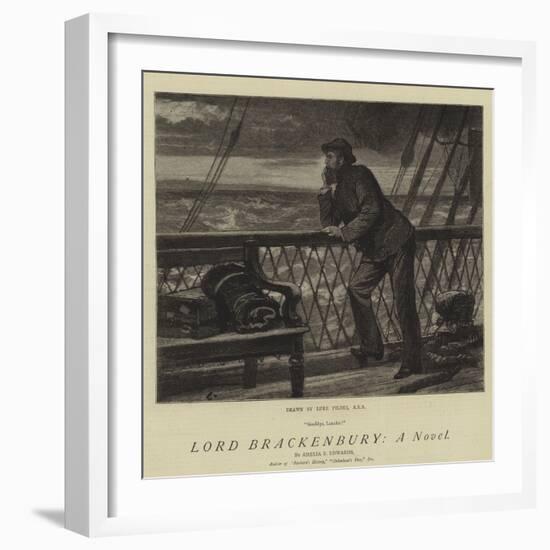 Lord Brackenbury, a Novel-Sir Samuel Luke Fildes-Framed Giclee Print