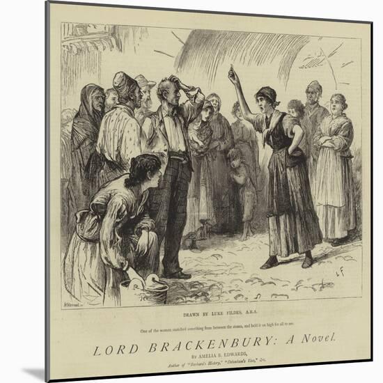 Lord Brackenbury, a Novel-Sir Samuel Luke Fildes-Mounted Giclee Print