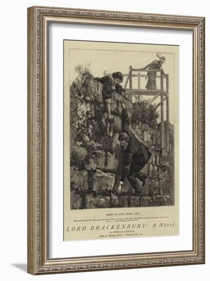 Lord Brackenbury, a Novel-Sir Samuel Luke Fildes-Framed Giclee Print