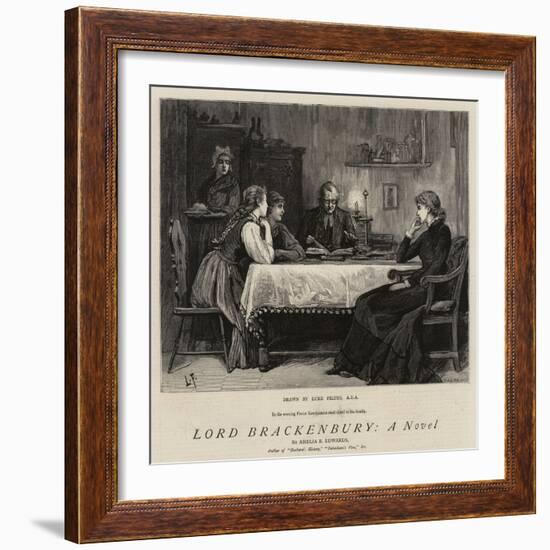 Lord Brackenbury, a Novel-Sir Samuel Luke Fildes-Framed Giclee Print