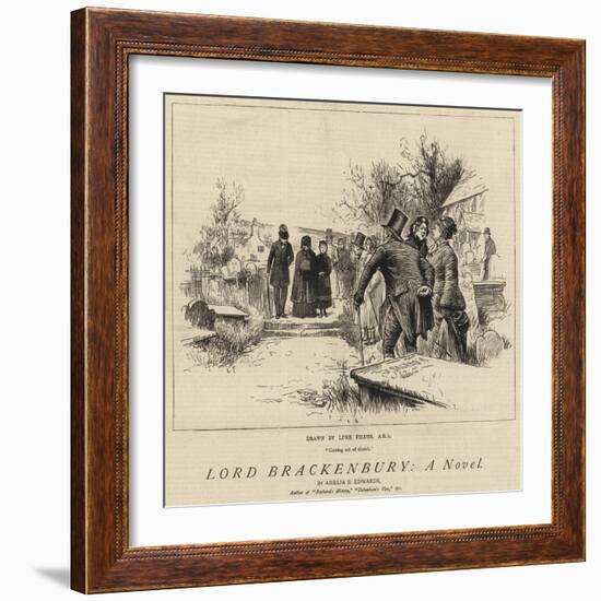 Lord Brackenbury, a Novel-Sir Samuel Luke Fildes-Framed Giclee Print