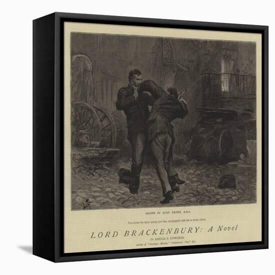 Lord Brackenbury, a Novel-Sir Samuel Luke Fildes-Framed Premier Image Canvas