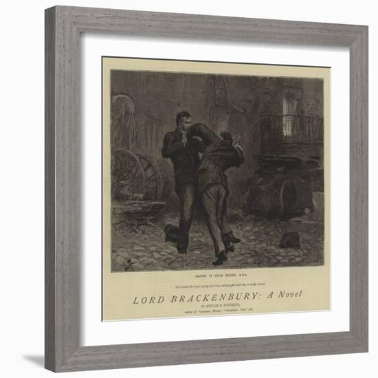 Lord Brackenbury, a Novel-Sir Samuel Luke Fildes-Framed Giclee Print