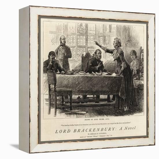 Lord Brackenbury, a Novel-Sir Samuel Luke Fildes-Framed Premier Image Canvas