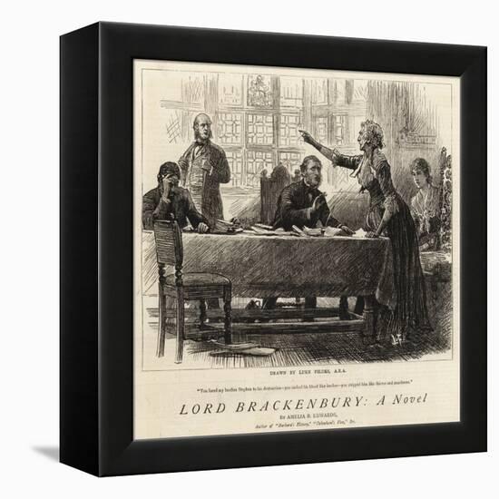 Lord Brackenbury, a Novel-Sir Samuel Luke Fildes-Framed Premier Image Canvas