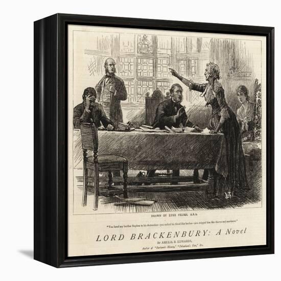 Lord Brackenbury, a Novel-Sir Samuel Luke Fildes-Framed Premier Image Canvas