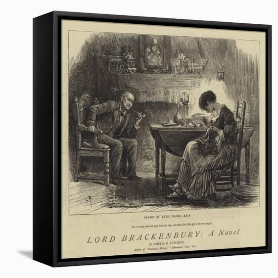 Lord Brackenbury, a Novel-Sir Samuel Luke Fildes-Framed Premier Image Canvas