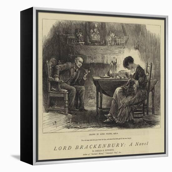 Lord Brackenbury, a Novel-Sir Samuel Luke Fildes-Framed Premier Image Canvas