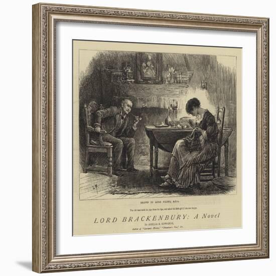 Lord Brackenbury, a Novel-Sir Samuel Luke Fildes-Framed Giclee Print