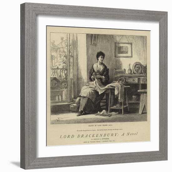 Lord Brackenbury, a Novel-Sir Samuel Luke Fildes-Framed Giclee Print