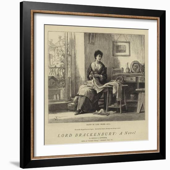 Lord Brackenbury, a Novel-Sir Samuel Luke Fildes-Framed Giclee Print