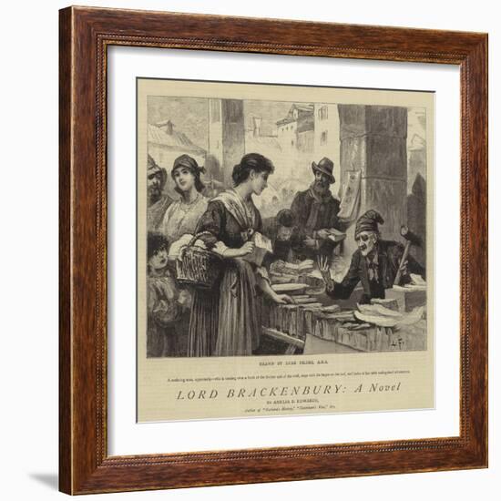 Lord Brackenbury, a Novel-Sir Samuel Luke Fildes-Framed Giclee Print