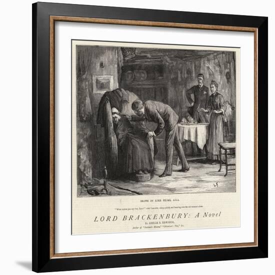 Lord Brackenbury, a Novel-Sir Samuel Luke Fildes-Framed Giclee Print