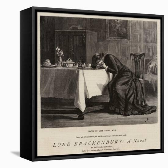 Lord Brackenbury, a Novel-Sir Samuel Luke Fildes-Framed Premier Image Canvas