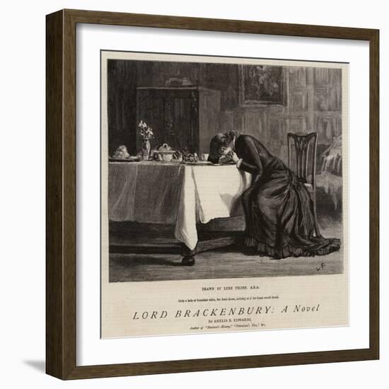 Lord Brackenbury, a Novel-Sir Samuel Luke Fildes-Framed Giclee Print