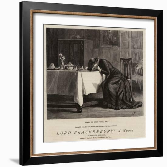 Lord Brackenbury, a Novel-Sir Samuel Luke Fildes-Framed Giclee Print