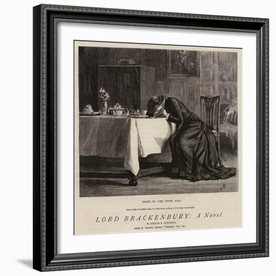 Lord Brackenbury, a Novel-Sir Samuel Luke Fildes-Framed Giclee Print