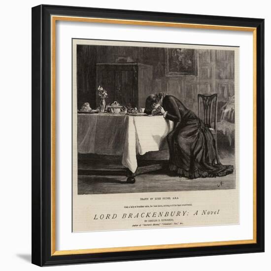 Lord Brackenbury, a Novel-Sir Samuel Luke Fildes-Framed Giclee Print