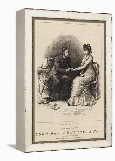 Lord Brackenbury, a Novel-Sir Samuel Luke Fildes-Framed Premier Image Canvas