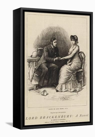 Lord Brackenbury, a Novel-Sir Samuel Luke Fildes-Framed Premier Image Canvas