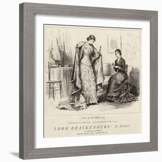 Lord Brackenbury, a Novel-Sir Samuel Luke Fildes-Framed Giclee Print