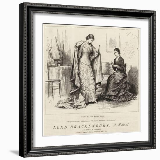 Lord Brackenbury, a Novel-Sir Samuel Luke Fildes-Framed Giclee Print