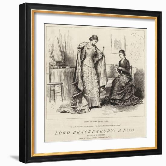 Lord Brackenbury, a Novel-Sir Samuel Luke Fildes-Framed Giclee Print