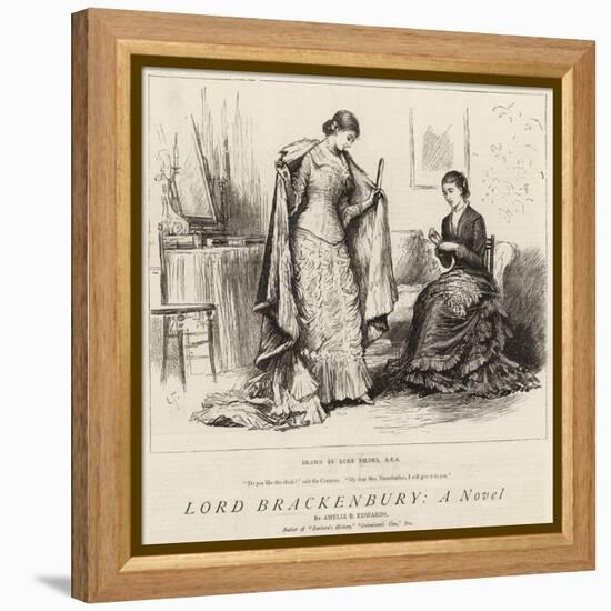 Lord Brackenbury, a Novel-Sir Samuel Luke Fildes-Framed Premier Image Canvas