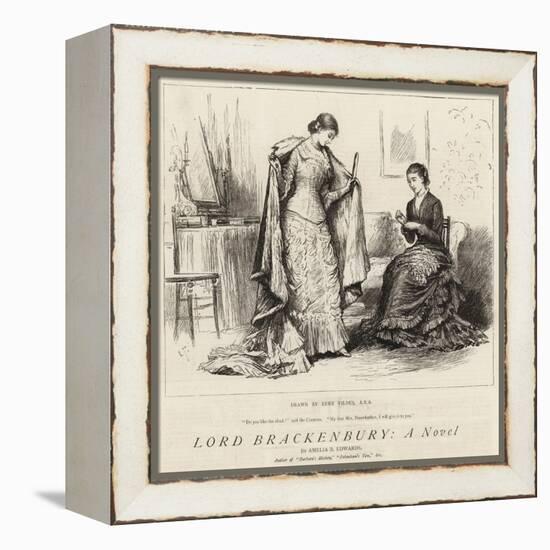 Lord Brackenbury, a Novel-Sir Samuel Luke Fildes-Framed Premier Image Canvas