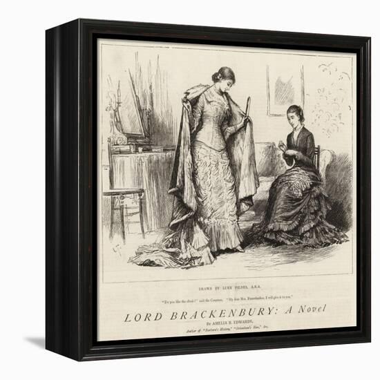 Lord Brackenbury, a Novel-Sir Samuel Luke Fildes-Framed Premier Image Canvas