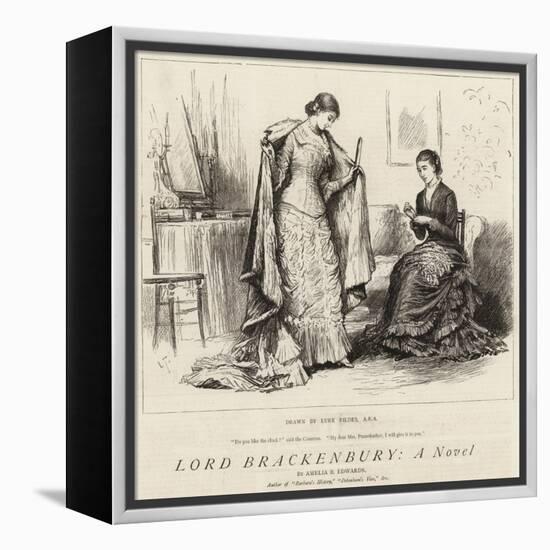 Lord Brackenbury, a Novel-Sir Samuel Luke Fildes-Framed Premier Image Canvas