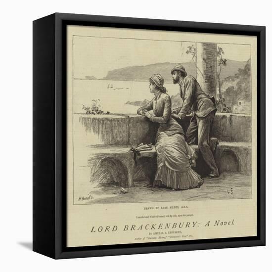 Lord Brackenbury, a Novel-Sir Samuel Luke Fildes-Framed Premier Image Canvas