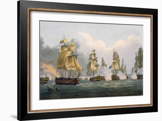 Lord Bridport's Action Off Port L'Orient, June 23rd 1795-Thomas Whitcombe-Framed Giclee Print