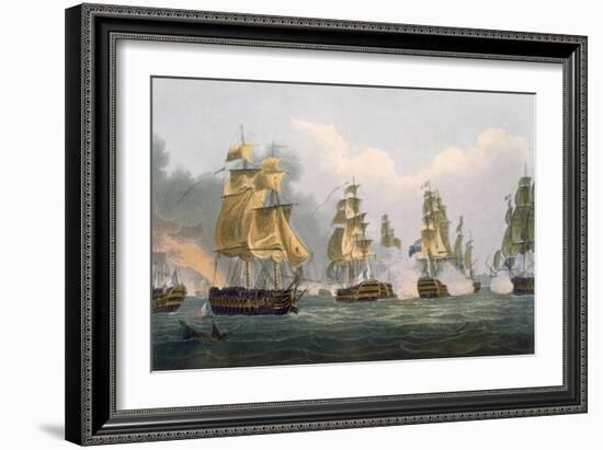 Lord Bridport's Action Off Port L'Orient, June 23rd 1795-Thomas Whitcombe-Framed Giclee Print