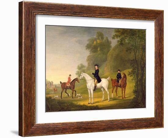 Lord Bulkeley and His Harriers, His Huntsman John Wells and Whipper-In R. Jennings, 1773-Francis Sartorius-Framed Giclee Print