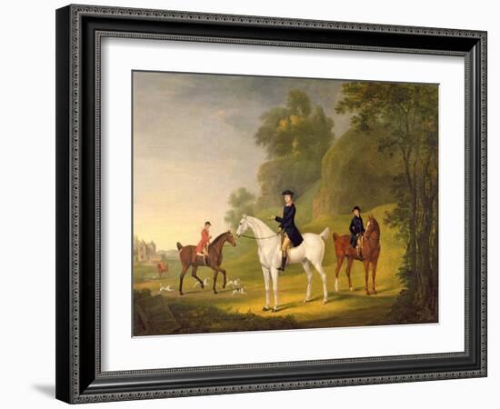 Lord Bulkeley and His Harriers, His Huntsman John Wells and Whipper-In R. Jennings, 1773-Francis Sartorius-Framed Giclee Print