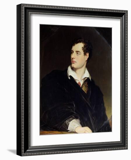 Lord Byron after a Portrait Painted by Thomas Phillips in 1814, 1844-William Essex-Framed Giclee Print