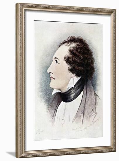 Lord Byron, Anglo-Scottish Poet, Early 19th Century-Ernest Lloyd-Framed Giclee Print