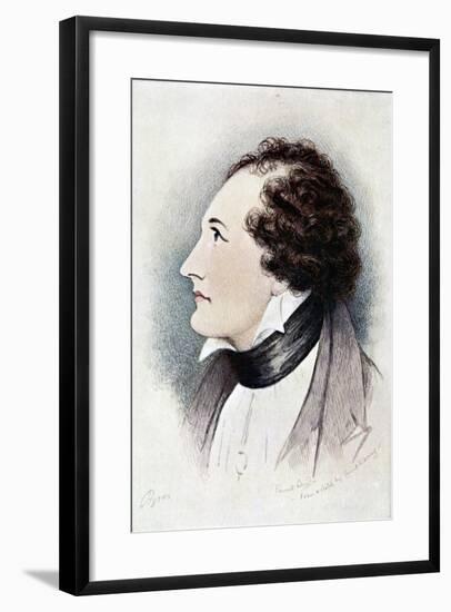 Lord Byron, Anglo-Scottish Poet, Early 19th Century-Ernest Lloyd-Framed Giclee Print