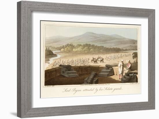 Lord Byron Attended by His Suliote Guards-Robert Seymour-Framed Giclee Print