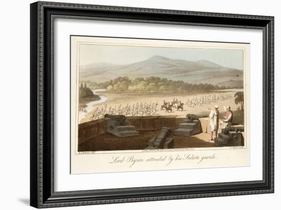 Lord Byron Attended by His Suliote Guards-Robert Seymour-Framed Giclee Print