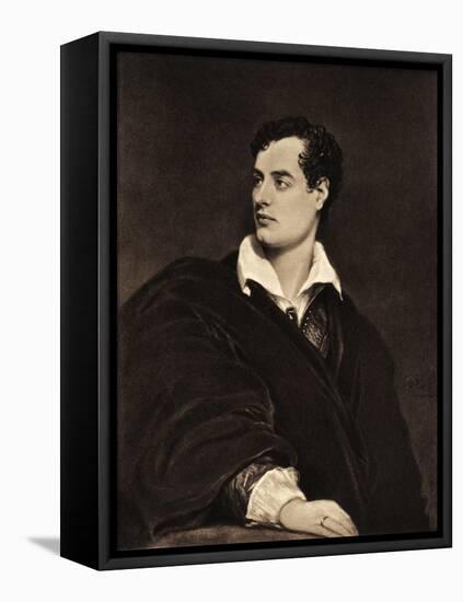 Lord Byron portrait British-Thomas Phillips-Framed Premier Image Canvas